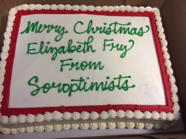Elizabeth Fry Christmas party hosted by SI Peterborough